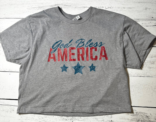 God Bless America" & "Free Indeed" Christian T-Shirt