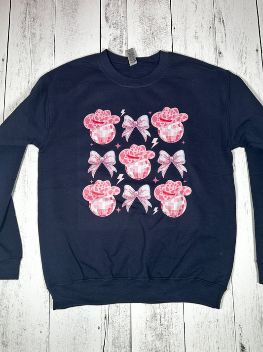Pink Cowgirl Disco Sweatshirt