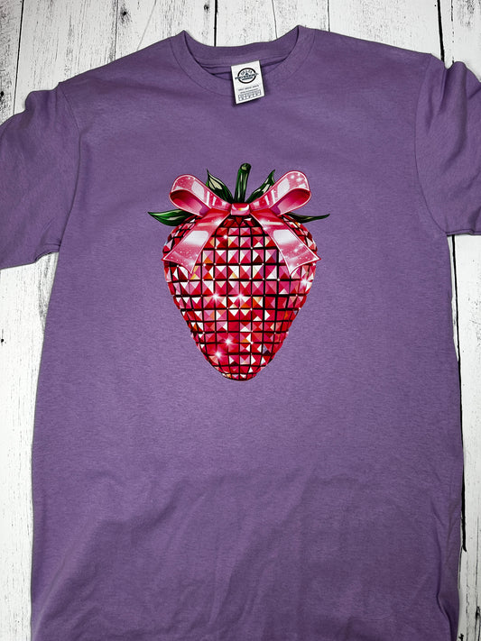 Disco Strawberry Bow T-Shirt