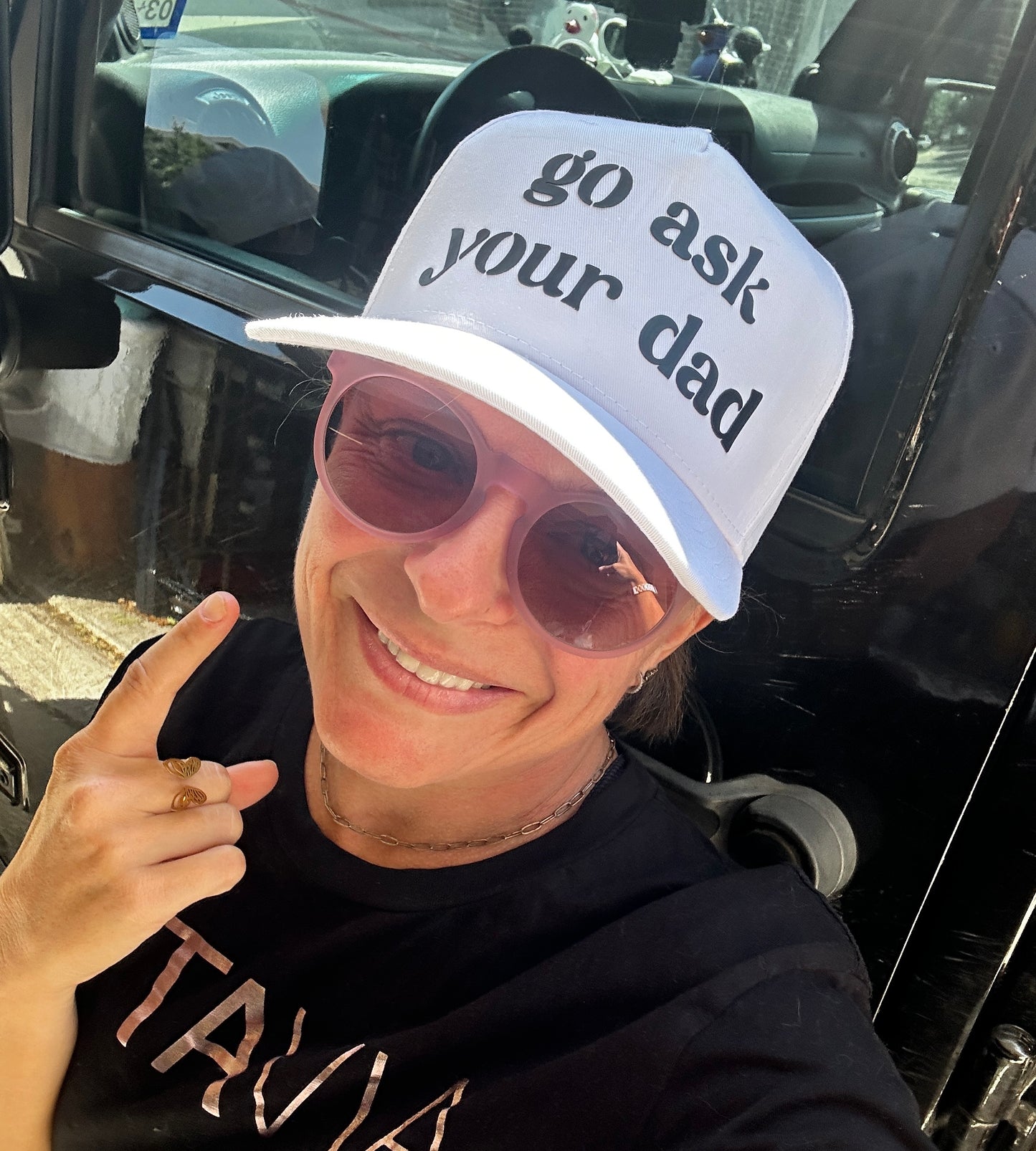 Go Ask Your Dad Snapback Hat – Funny Parent Edition