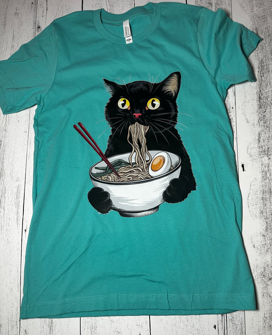 Ramen Cat Graphic T-Shirt